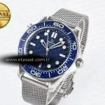 Omega Seamaster Diver 300M James Bond 007 60th Anniversary VSF 1:1 Best Edition Blue Dial on Mesh Bracelet A8806