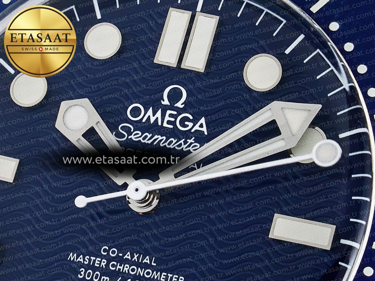 Omega Seamaster Diver 300M James Bond 007 60th Anniversary VSF 1:1 Best Edition Blue Dial on Mesh Bracelet A8806 - Görsel 10