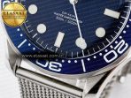 Omega Seamaster Diver 300M James Bond 007 60th Anniversary VSF 1:1 Best Edition Blue Dial on Mesh Bracelet A8806 - Görsel 12