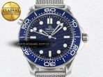 Omega Seamaster Diver 300M James Bond 007 60th Anniversary VSF 1:1 Best Edition Blue Dial on Mesh Bracelet A8806 - Görsel 4