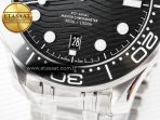 Omega Seamaster Diver 300M VSF 1:1 Best Edition Black Ceramic Black Dial on SS Bracelet A8800 V2 - Görsel 13