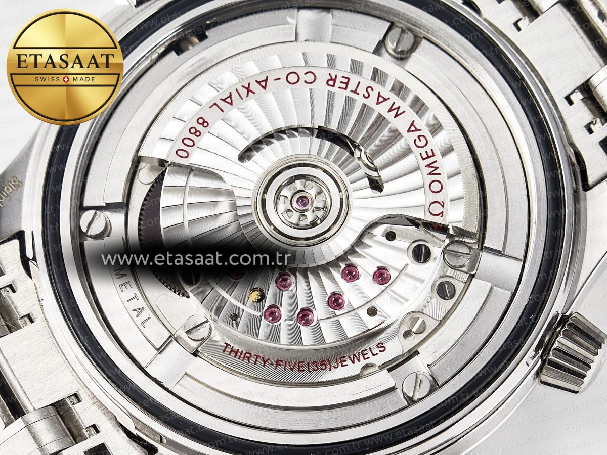 Omega Seamaster Diver 300M VSF 1:1 Best Edition Black Ceramic Black Dial on SS Bracelet A8800 V2 - Görsel 22