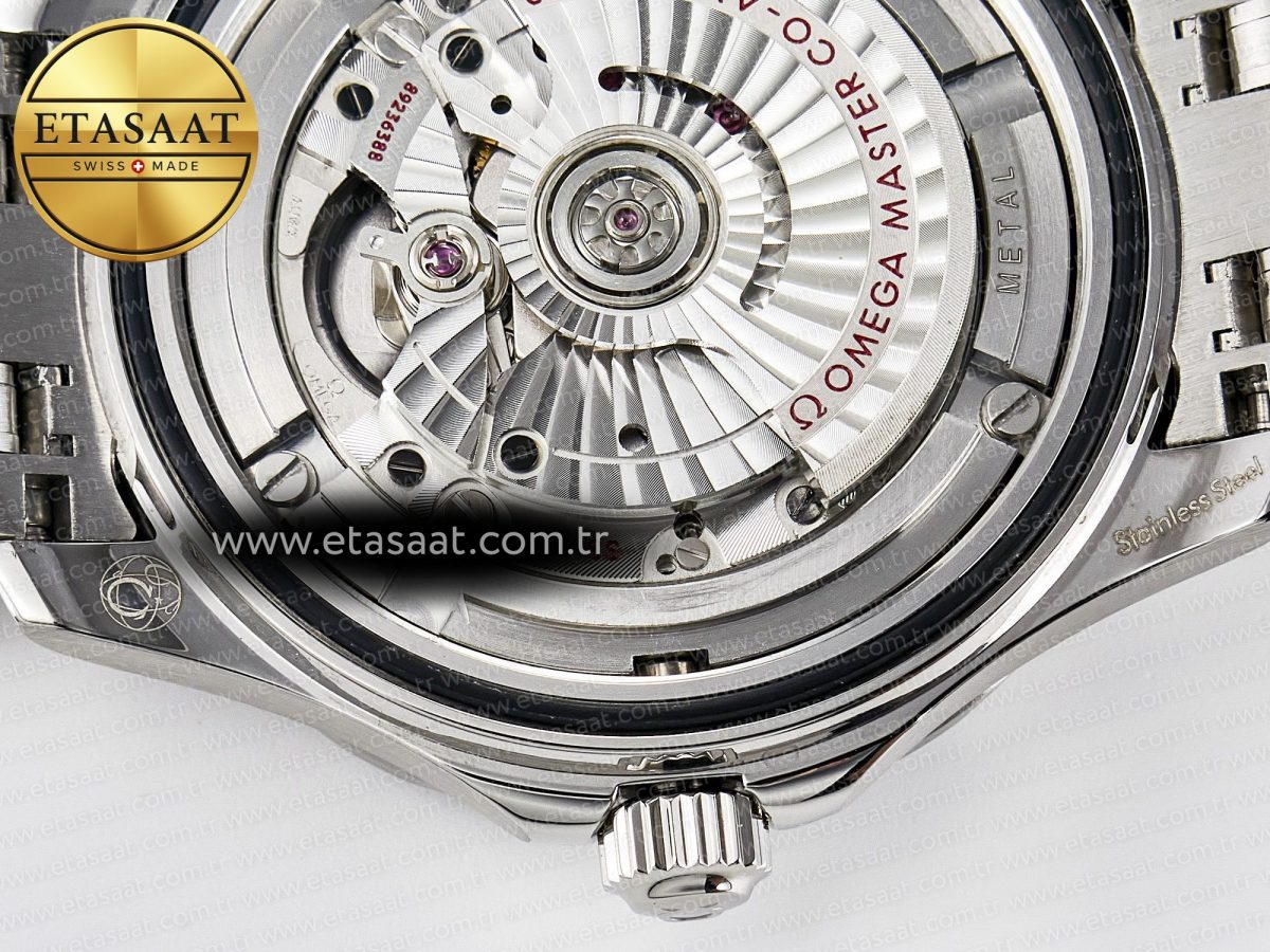 Omega Seamaster Diver 300M VSF 1:1 Best Edition Black Ceramic Black Dial on SS Bracelet A8800 V2 - Görsel 23