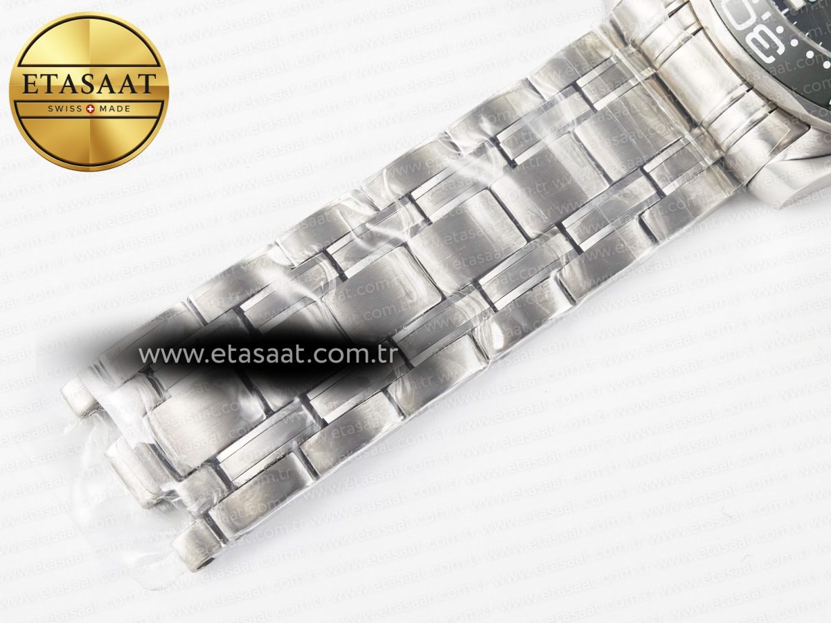 Omega Seamaster Diver 300M VSF 1:1 Best Edition Black Ceramic Black Dial on SS Bracelet A8800 V2 - Görsel 25