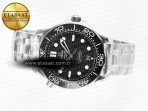 Omega Seamaster Diver 300M VSF 1:1 Best Edition Black Ceramic Black Dial on SS Bracelet A8800 V2 - Görsel 9