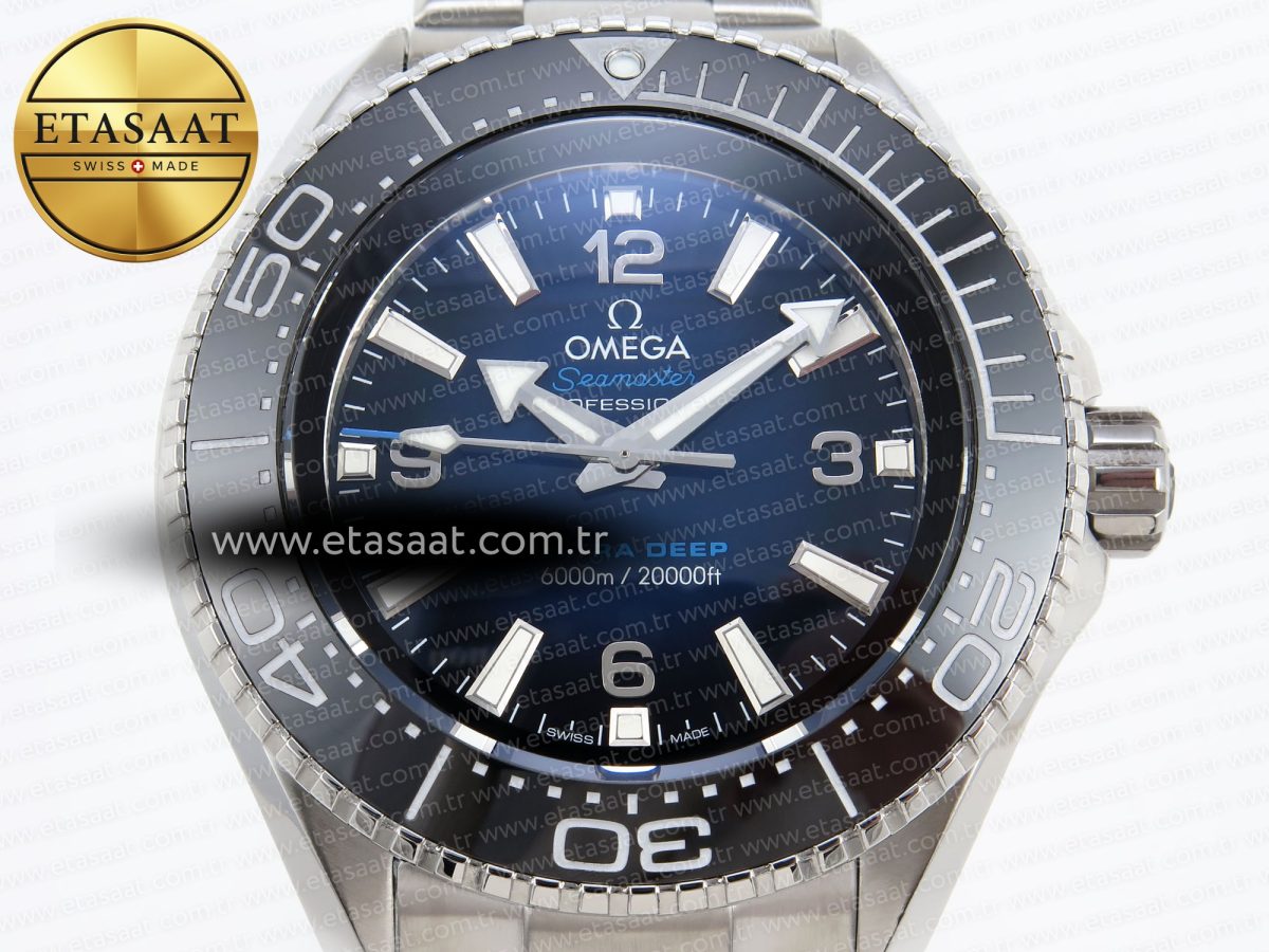 Omega SEAMASTER BLUE DIAL BLACK BEZEL ON SS A2824 - Görsel 4