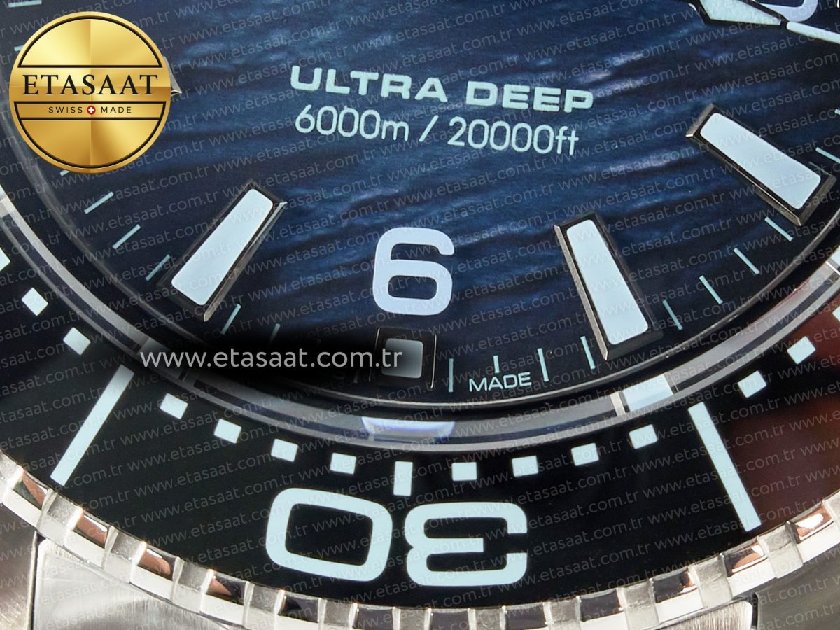 Omega Seamaster ULTRA DEEP 6000M SS VSF 1:1 Best Edition Summer Blue Dial on SS Bracelet A8912 - Görsel 11