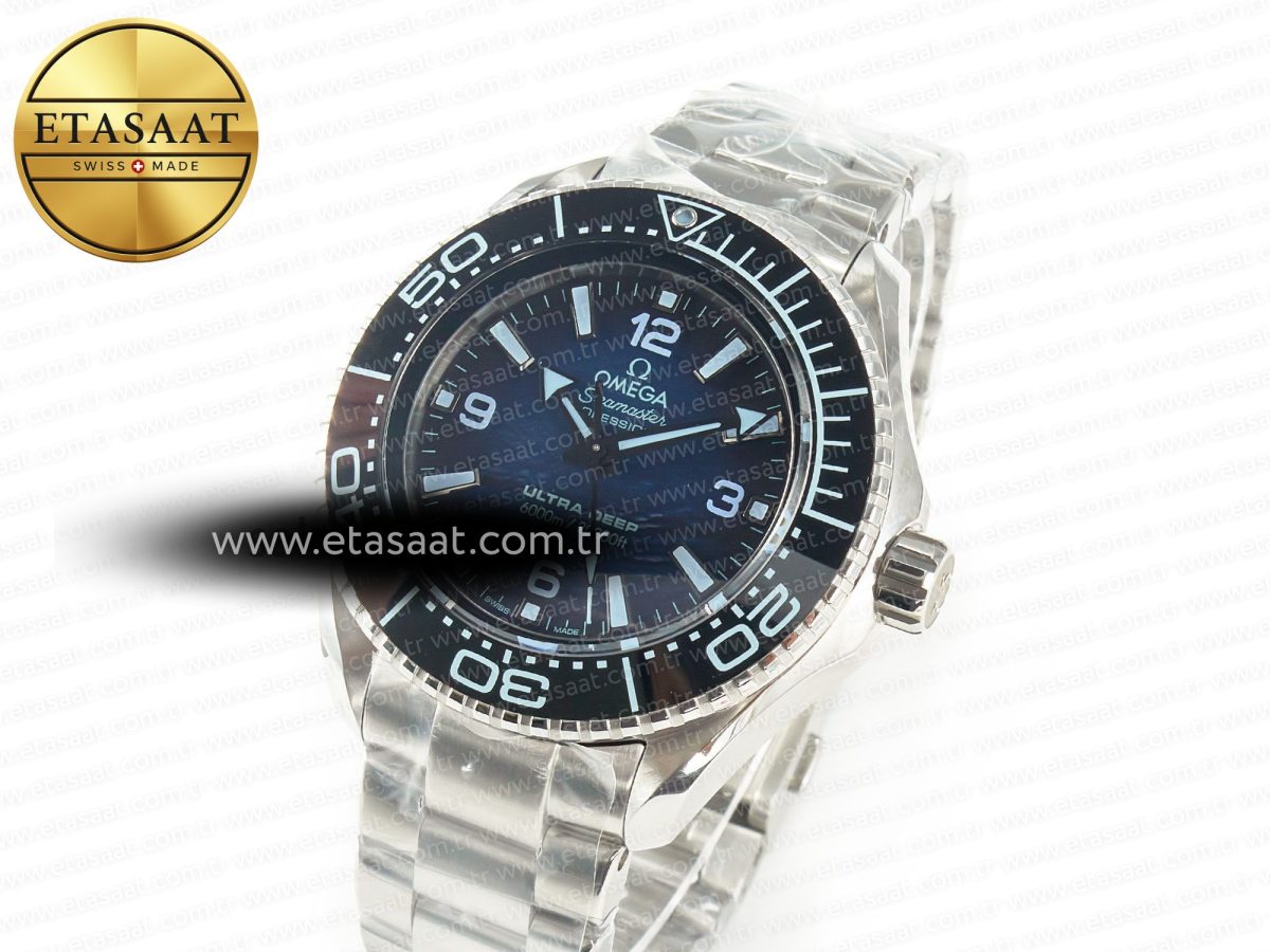 Omega Seamaster ULTRA DEEP 6000M SS VSF 1:1 Best Edition Summer Blue Dial on SS Bracelet A8912 - Görsel 2