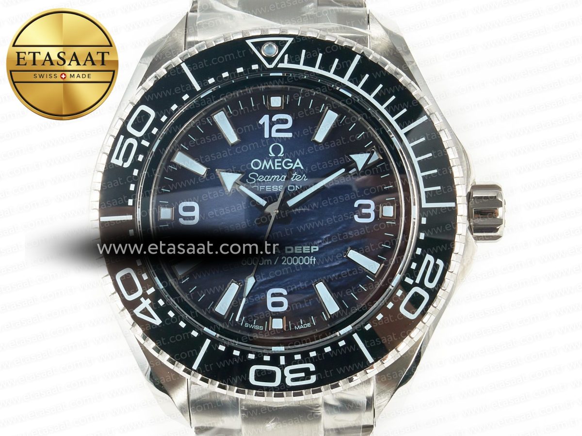 Omega Seamaster ULTRA DEEP 6000M SS VSF 1:1 Best Edition Summer Blue Dial on SS Bracelet A8912 - Görsel 4