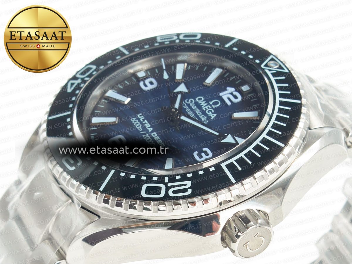 Omega Seamaster ULTRA DEEP 6000M SS VSF 1:1 Best Edition Summer Blue Dial on SS Bracelet A8912 - Görsel 6