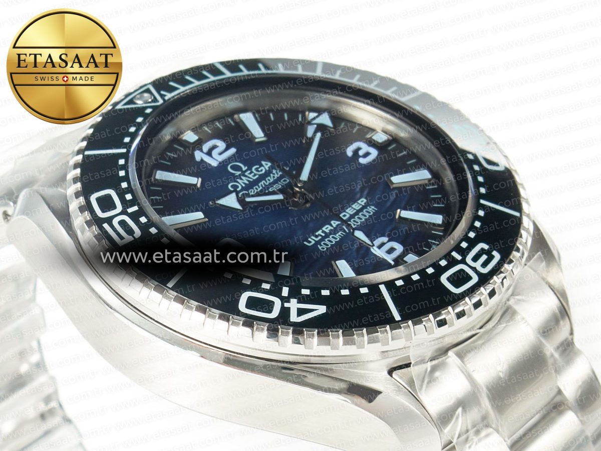 Omega Seamaster ULTRA DEEP 6000M SS VSF 1:1 Best Edition Summer Blue Dial on SS Bracelet A8912 - Görsel 7