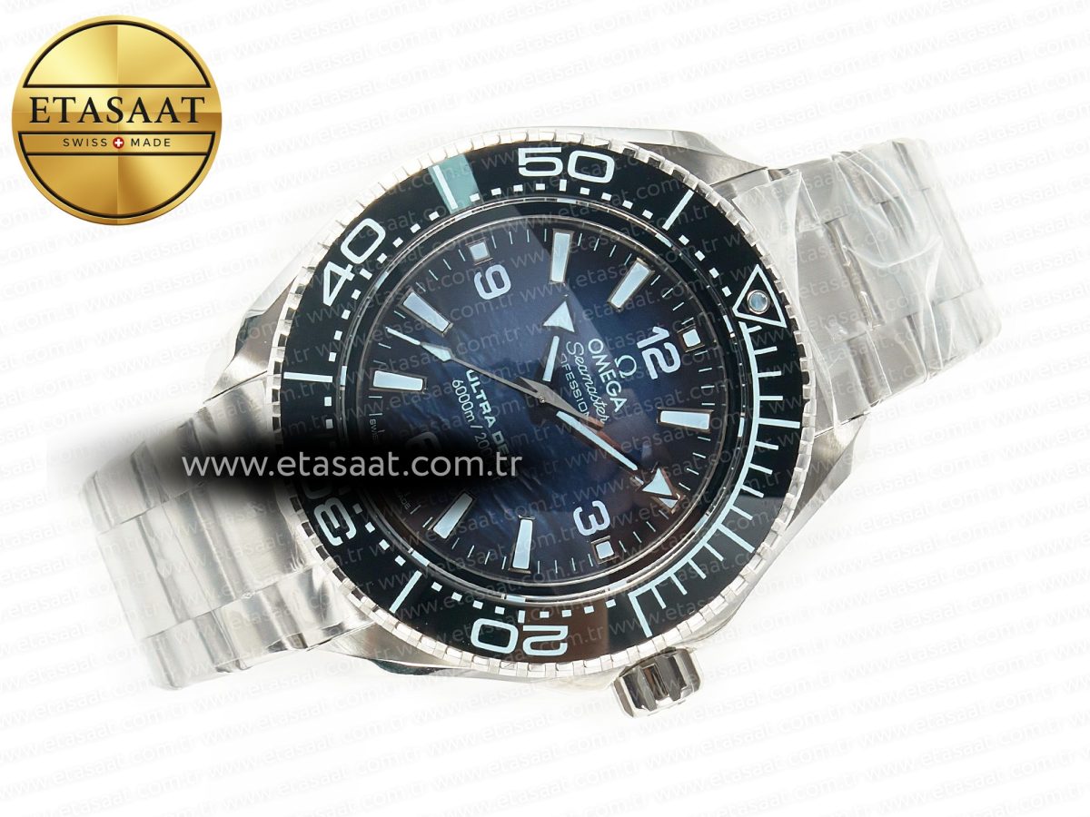 Omega Seamaster ULTRA DEEP 6000M SS VSF 1:1 Best Edition Summer Blue Dial on SS Bracelet A8912 - Görsel 8