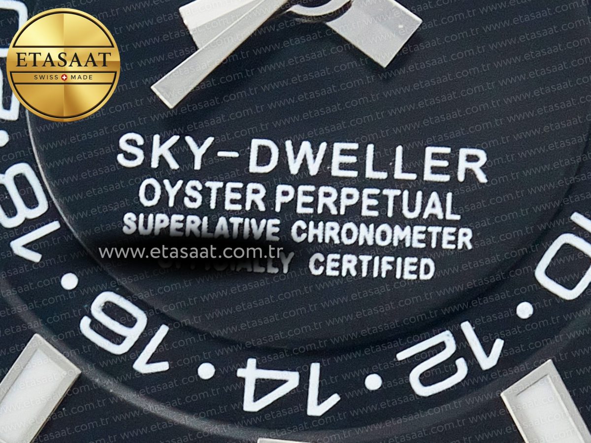 Rolex Skydweller Black SS Jubilee Bracelet A23J - Görsel 11