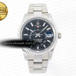 Rolex Skydweller Siyah SS Jubilee A23J Eta Saat - Görsel 3 - 1:1 Süper Klon Saat