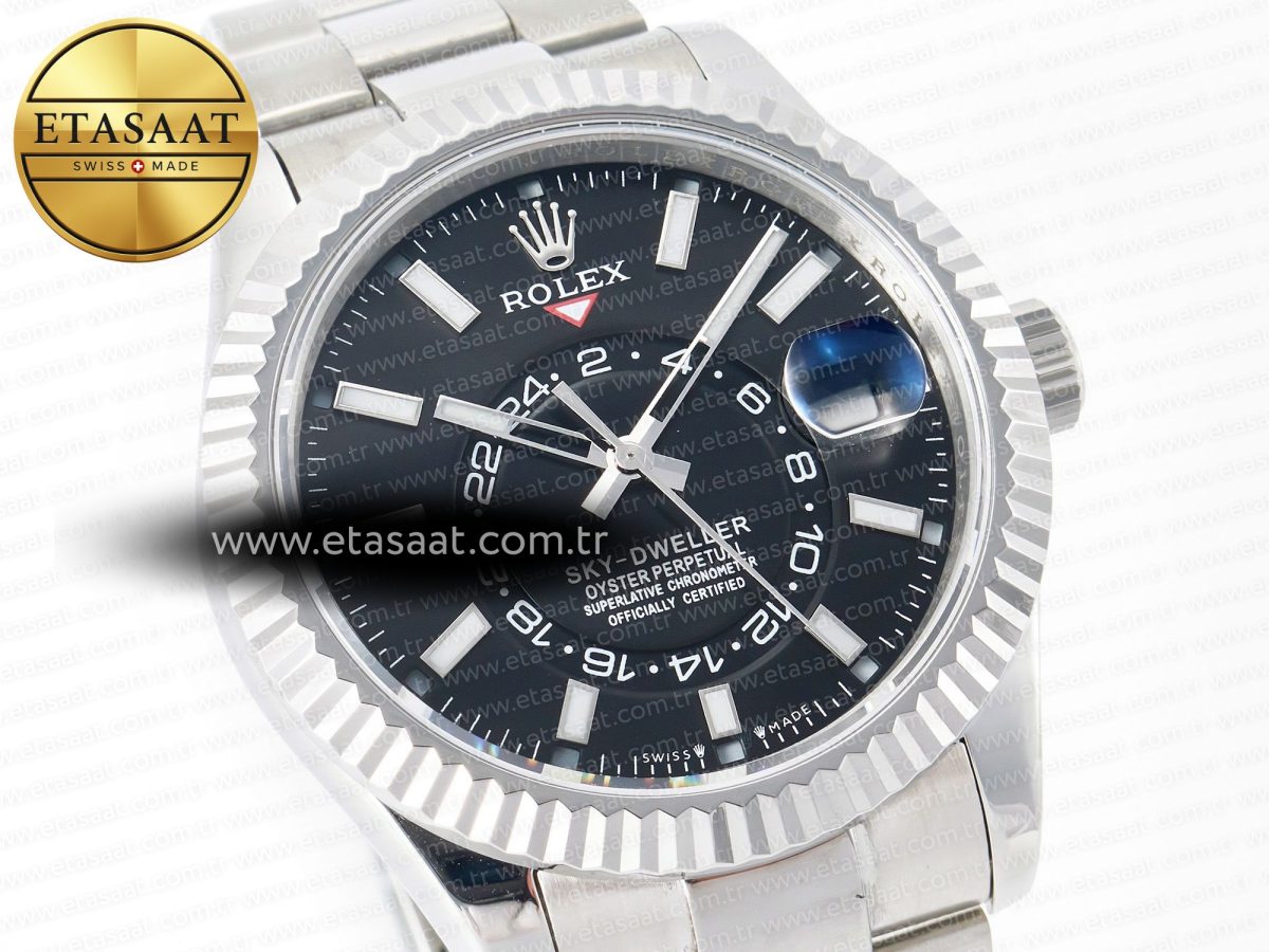 Rolex Skydweller Black SS Jubilee Bracelet A23J - Görsel 5