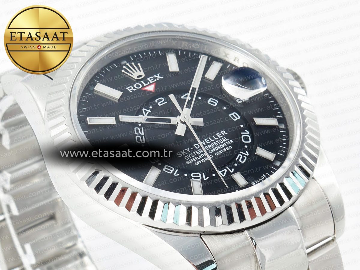 Rolex Skydweller Black SS Jubilee Bracelet A23J - Görsel 6
