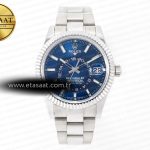 Rolex Skydweller SS Noob Mavi Kadran Jubilee A23J Eta Saat - Görsel 3 - 1:1 Süper Klon Saat