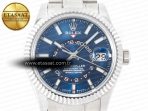 Rolex Skydweller SS Noob Best Edition Blue Dial on SS Jubilee Bracelet A23J - Görsel 4