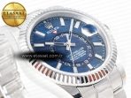 Rolex Skydweller SS Noob Best Edition Blue Dial on SS Jubilee Bracelet A23J - Görsel 7