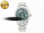 Rolex Skydweller SS Noob Best Edition Green Dial on SS Jubilee Bracelet A23J - Görsel 3