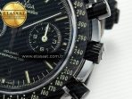 Omega Speedmaster “Dark Side of The Moon” Real Ceramic N1F 1:1 Best Edition on Leather Strap A9900 - Görsel 12