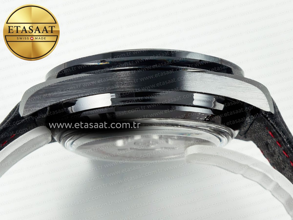 Omega Speedmaster “Dark Side of The Moon” Real Ceramic N1F 1:1 Best Edition on Leather Strap A9900 - Görsel 15