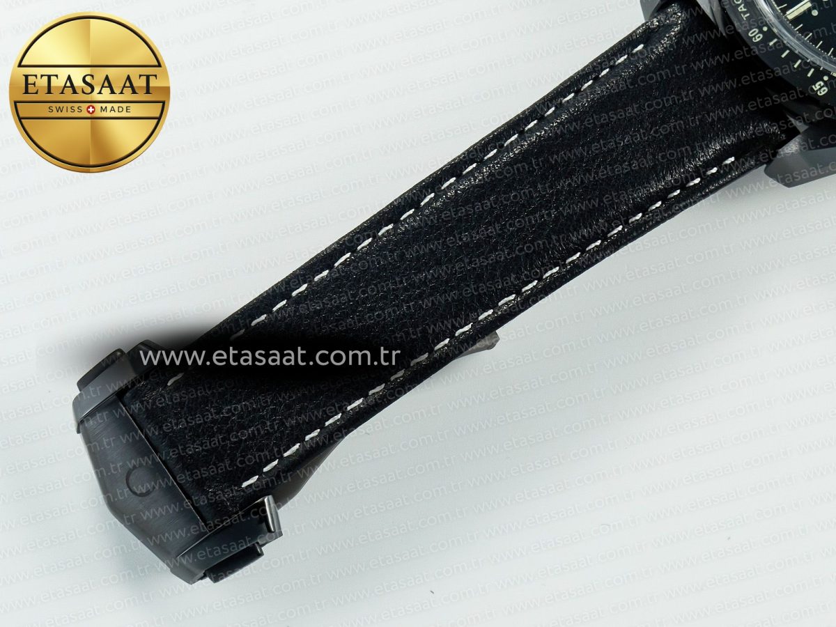 Omega Speedmaster “Dark Side of The Moon” Real Ceramic N1F 1:1 Best Edition on Leather Strap A9900 - Görsel 22