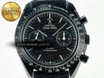 Omega Speedmaster “Dark Side of The Moon” Real Ceramic N1F 1:1 Best Edition on Leather Strap A9900 - Görsel 4