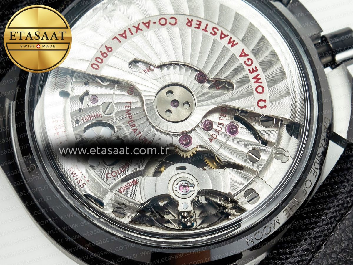 Omega Speedmaster “Dark Side of The Moon” Real Ceramic N1F 1:1 Best Edition on Nylon Strap A9900 - Görsel 19