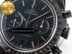 Omega Speedmaster “Dark Side of The Moon” Real Ceramic N1F 1:1 Best Edition Vintage Black on Brown Leather Strap A9300 - Görsel 12