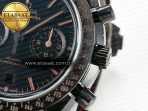 Omega Speedmaster “Dark Side of The Moon” Real Ceramic N1F 1:1 Best Edition Vintage Black on Brown Leather Strap A9300 - Görsel 13