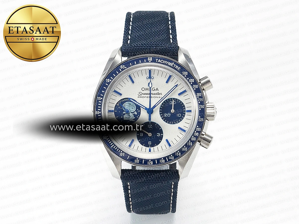 Omega Speedmaster Professional Snoopy 50. Yıl A3861 Eta Saat - 1:1 Süper Klon Replika Saat