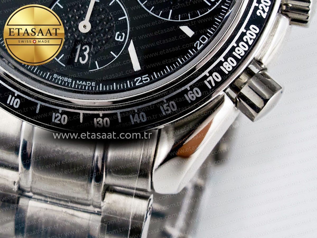 Omega Speedmaster Racing Master Best Edition Black Dial on SS Bracelet A7750 - Görsel 14