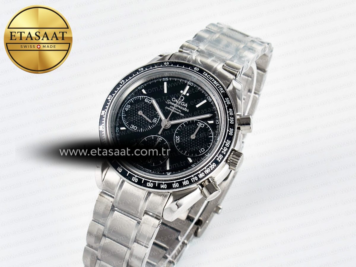 Omega Speedmaster Racing Master Best Edition Black Dial on SS Bracelet A7750 - Görsel 2