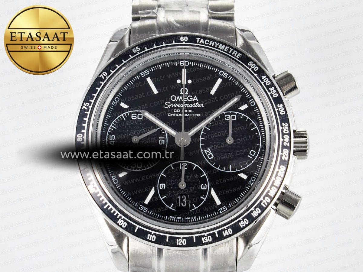 Omega Speedmaster Racing Master Best Edition Black Dial on SS Bracelet A7750 - Görsel 4