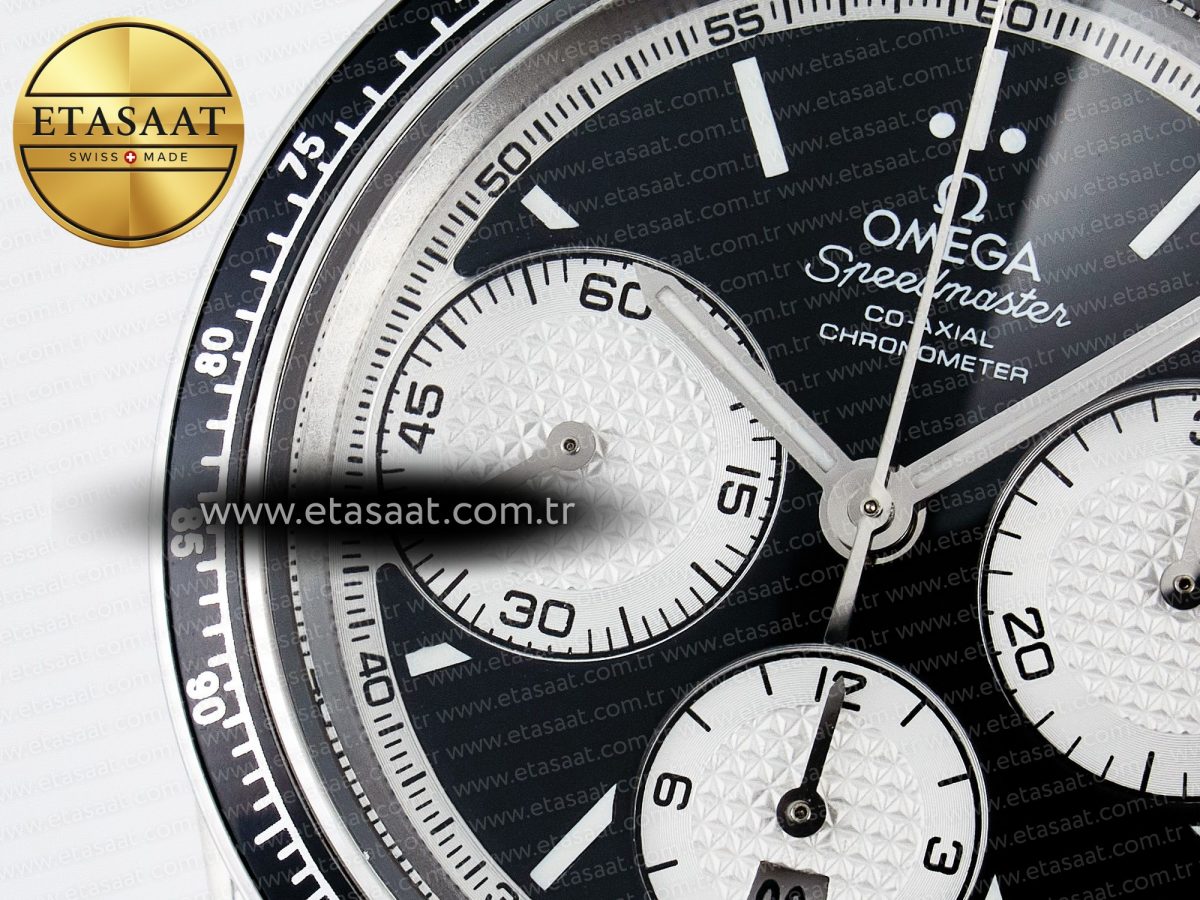 Omega Speedmaster Racing Master Best Edition Black/White Dial on SS Bracelet A7750 - Görsel 10