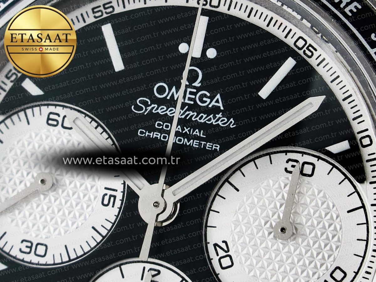 Omega Speedmaster Racing Master Best Edition Black/White Dial on SS Bracelet A7750 - Görsel 11