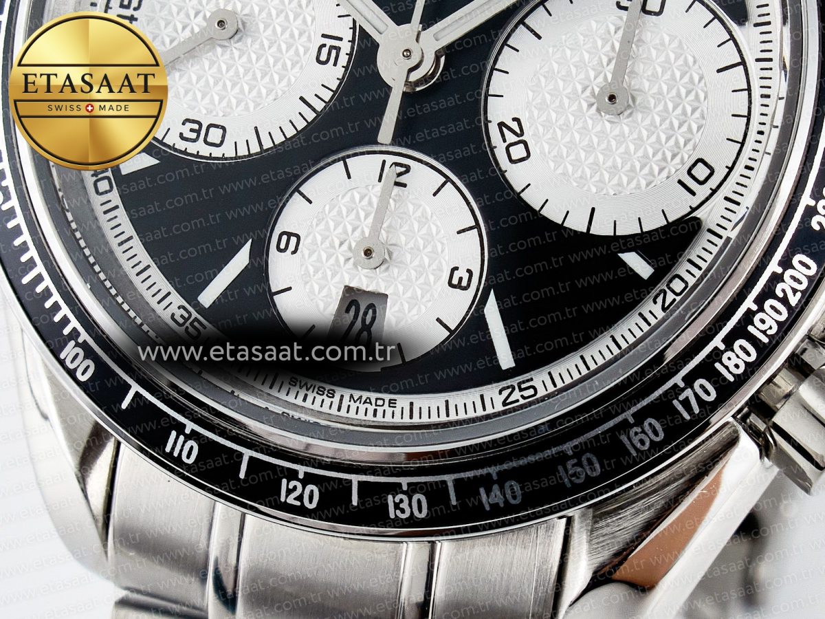 Omega Speedmaster Racing Master Best Edition Black/White Dial on SS Bracelet A7750 - Görsel 13