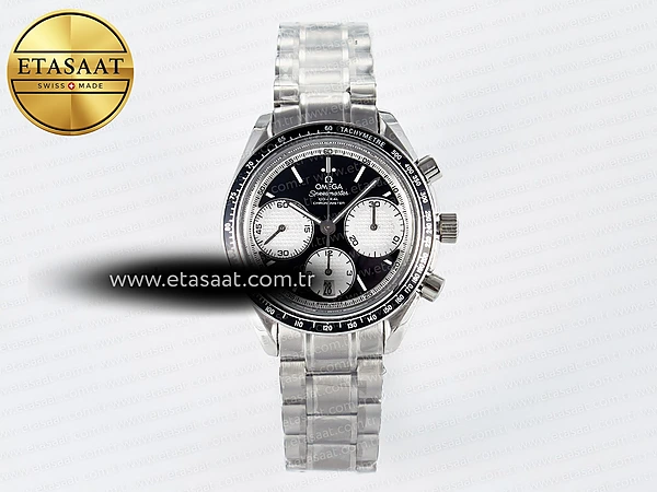 Omega Speedmaster Racing Master Siyah/Beyaz Kadran A7750 Eta Saat - 1:1 Süper Klon Replika Saat