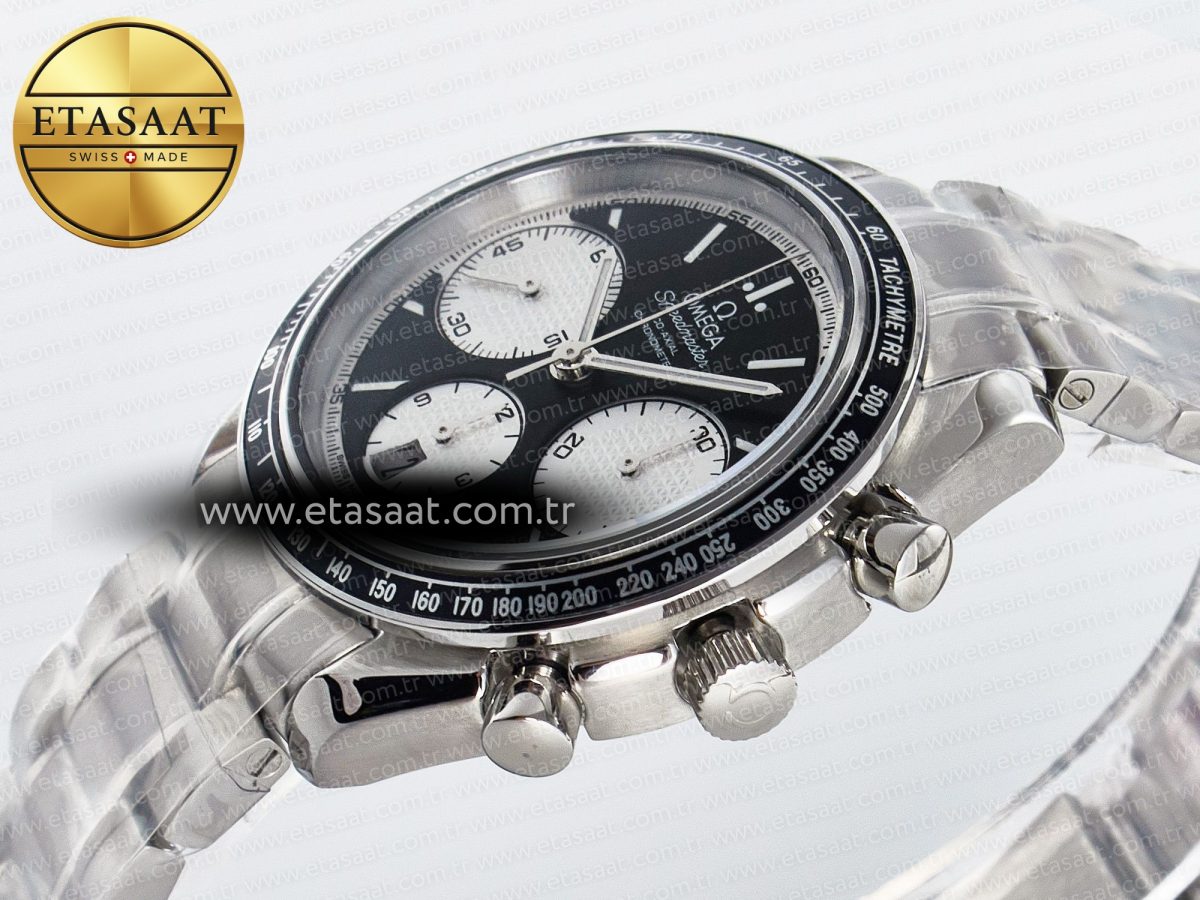 Omega Speedmaster Racing Master Best Edition Black/White Dial on SS Bracelet A7750 - Görsel 6