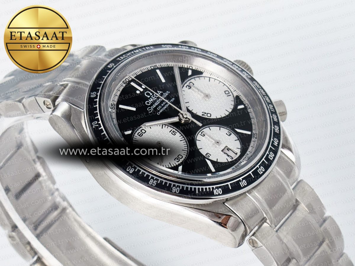 Omega Speedmaster Racing Master Best Edition Black/White Dial on SS Bracelet A7750 - Görsel 7