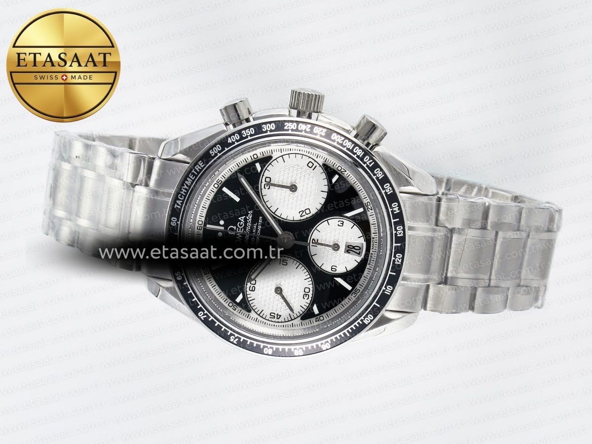 Omega Speedmaster Racing Master Best Edition Black/White Dial on SS Bracelet A7750 - Görsel 9