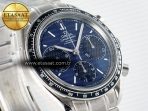 Omega Speedmaster Racing Master SS Blue/Black Dial on SS A7750 - Görsel 5