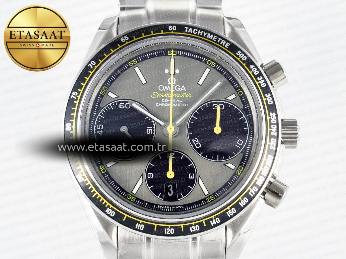 Omega Speedmaster Racing Master Best Edition Gray/Black Dial on SS Bracelet A7750 - Görsel 4