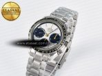 Omega Speedmaster Racing Master Best Edition White/Black Dial on SS Bracelet A7750 - Görsel 2