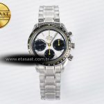 Omega Speedmaster Racing Master Beyaz/Siyah Kadran A7750 Eta Saat - Görsel 3 - 1:1 Süper Klon Saat