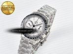 Omega Speedmaster Racing Master Best Edition White Dial on SS Bracelet A7750