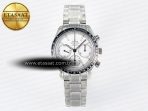 Omega Speedmaster Racing Master Best Edition White Dial on SS Bracelet A7750 - Görsel 3