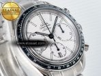 Omega Speedmaster Racing Master Best Edition White Dial on SS Bracelet A7750 - Görsel 5