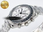 Omega Speedmaster Racing Master Best Edition White Dial on SS Bracelet A7750 - Görsel 6